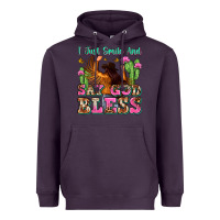 Plum i just smile and say god bless Heavyweight Hoodie - Zillion Design Studio