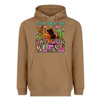 Toasted Coconut i just smile and say god bless Heavyweight Hoodie - Zillion Design Studio