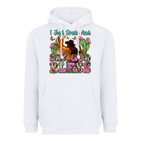 White i just smile and say god bless Heavyweight Hoodie - Zillion Design Studio