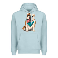 Blue Mist english bulldog Premium Hoodie - Artiststas