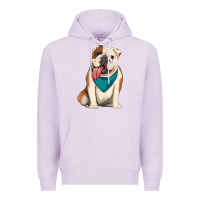 Lilac english bulldog Premium Hoodie - Artiststas