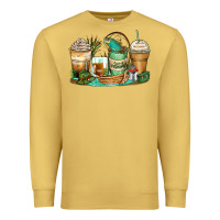 Antique Gold fishing coffee cups Premium Sweatshirt - Zillion Design Studio