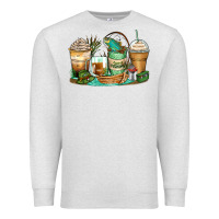 Oatmeal Heather fishing coffee cups Premium Sweatshirt - Zillion Design Studio