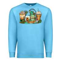 Ocean Blue fishing coffee cups Premium Sweatshirt - Zillion Design Studio