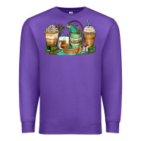 Purple fishing coffee cups Premium Sweatshirt - Zillion Design Studio