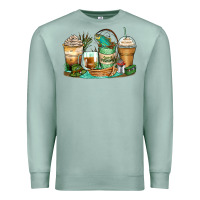 Seafoam fishing coffee cups Premium Sweatshirt - Zillion Design Studio