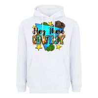 White hey there cowboy Heavyweight Hoodie - Zillion Design Studio