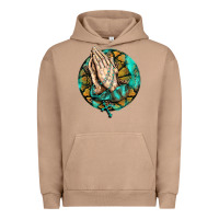 Pigment Burro western praying hands prayer rosary  faith cross Urban Hoodie - BarkalooDesign