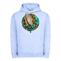 Pigment Grape Ice western praying hands prayer rosary  faith cross Urban Hoodie - BarkalooDesign