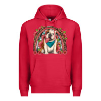 Cardinal english bulldog floral rainbow Premium Hoodie - Artiststas