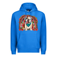 True Royal english bulldog floral rainbow Premium Hoodie - Artiststas