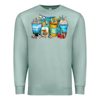 Seafoam hanukkah coffee cups Premium Sweatshirt - Zillion Design Studio