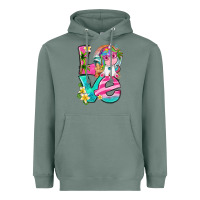 Sage love summer unicorn Heavyweight Hoodie - texasbilliewilder