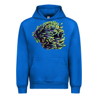 Cobalt Sea Coral Urban Hoodie - LillyAllenDesigns