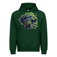 Forest Green Sea Coral Urban Hoodie - LillyAllenDesigns