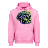 Fuchsia Pink Sea Coral Urban Hoodie - LillyAllenDesigns