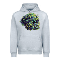 Heather Grey Sea Coral Urban Hoodie - LillyAllenDesigns