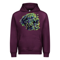 Mauve Wine Sea Coral Urban Hoodie - LillyAllenDesigns