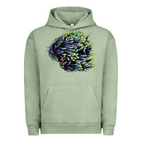 Pigment Oil Green Sea Coral Urban Hoodie - LillyAllenDesigns