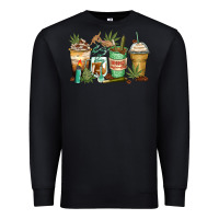 Black highly caffeinated coffee cups Premium Sweatshirt - Zillion Design Studio