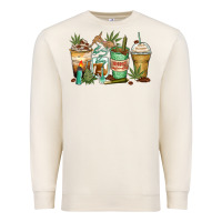 Sandshell highly caffeinated coffee cups Premium Sweatshirt - Zillion Design Studio
