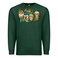 Sports Green highly caffeinated coffee cups Premium Sweatshirt - Zillion Design Studio