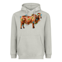 Moon Dust brahman bull with christmas lights Heavyweight Hoodie - RanaPortraitStore
