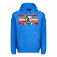 True Royal english bulldog floral license plate Premium Hoodie - Artiststas