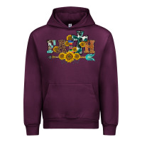 Mauve Wine western faith arrow sunflowers Urban Hoodie - BarkalooDesign