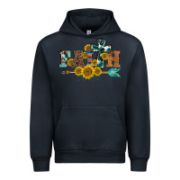 Navy western faith arrow sunflowers Urban Hoodie - BarkalooDesign