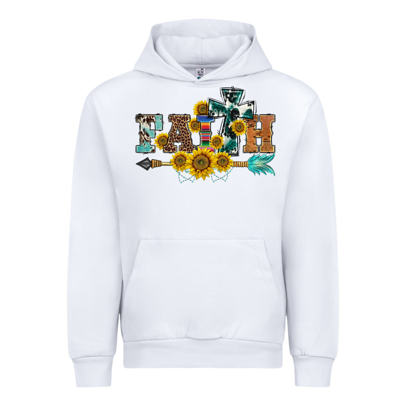 Western Faith Arrow Sunflowers Urban Hoodie by BarkalooDesign | Teevron