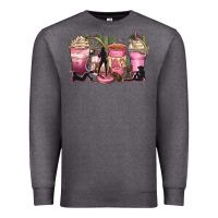 Charcoal Heather let's go girls coffee cups Premium Sweatshirt - Zillion Design Studio