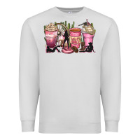 Dove Grey let's go girls coffee cups Premium Sweatshirt - Zillion Design Studio
