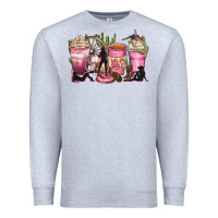 Heather Grey let's go girls coffee cups Premium Sweatshirt - Zillion Design Studio