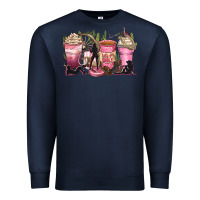 Navy let's go girls coffee cups Premium Sweatshirt - Zillion Design Studio