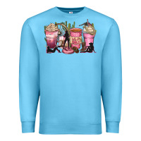 Ocean Blue let's go girls coffee cups Premium Sweatshirt - Zillion Design Studio