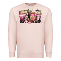 Pale Pink let's go girls coffee cups Premium Sweatshirt - Zillion Design Studio