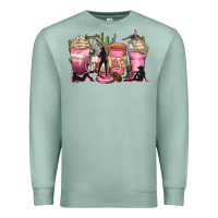 Seafoam let's go girls coffee cups Premium Sweatshirt - Zillion Design Studio