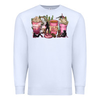 White let's go girls coffee cups Premium Sweatshirt - Zillion Design Studio