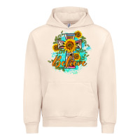 Sandshell western belive sunflowers cross Urban Hoodie - BarkalooDesign
