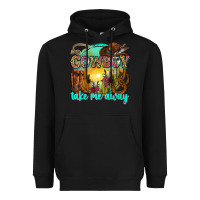 Black cowboy take me away Heavyweight Hoodie - Zillion Design Studio