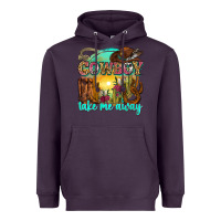 Plum cowboy take me away Heavyweight Hoodie - Zillion Design Studio