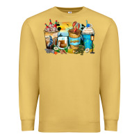 Antique Gold louisiana coffee cups Premium Sweatshirt - Zillion Design Studio