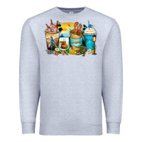 Heather Grey louisiana coffee cups Premium Sweatshirt - Zillion Design Studio