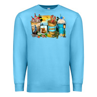 Ocean Blue louisiana coffee cups Premium Sweatshirt - Zillion Design Studio