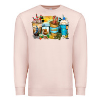 Pale Pink louisiana coffee cups Premium Sweatshirt - Zillion Design Studio