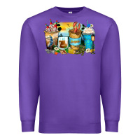 Purple louisiana coffee cups Premium Sweatshirt - Zillion Design Studio
