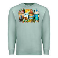 Seafoam louisiana coffee cups Premium Sweatshirt - Zillion Design Studio