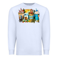 White louisiana coffee cups Premium Sweatshirt - Zillion Design Studio