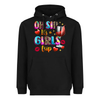 Black oh sip its a girls Heavyweight Hoodie - texasbilliewilder